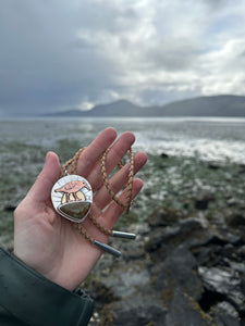 Sunrise Sandpiper bolo tie